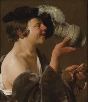 Boy In Profile, Drinking From A Tankard