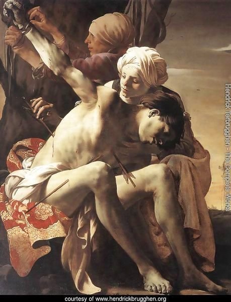 St Sebastian Tended by Irene and her Maid