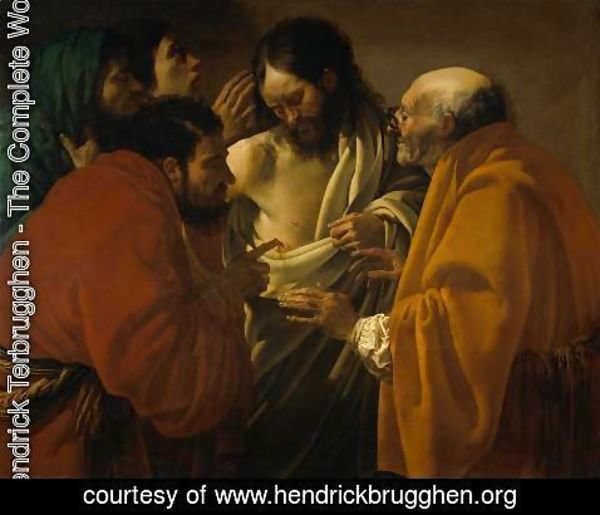 Hendrick Terbrugghen - The Incredulity of Saint Thomas c. 1604
